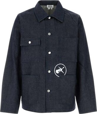 A.P.C. Grand Jack Jacket - Heren - Spijkerjassen - Blauw - XS - Katoen - Jassen