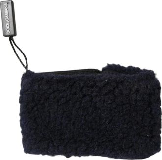 Dolce & Gabbana Wollen Gebreide Zweetbanden Polsband - Heren - Sportaccessoires - Zwart - ONE Size - Wol - Fitness