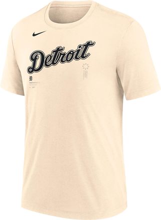 Nike Detroit Tigers Wordmark Nike Mens MLB T-Shirt in Brown | NJFD15ADG-F4H