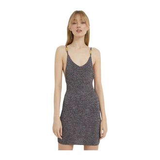 GCDS Abito corto in maglia con schiena scoperta - - Dresses - Donna - Multicolore - L