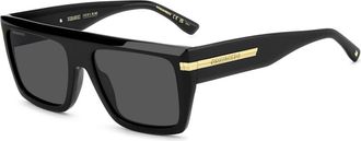 Dsquared2 Zonnebril - Heren - Zonnebrillen - Zwart - 56 MM - Accessoires