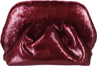 Themoir&egrave; Tawny Port Bios Small Soft Lurex Clutch
