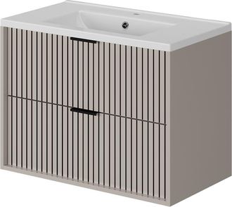 Vicco Conjunto De Muebles De Ba&ntilde;o Ruford, Cachemira, 80 X 57 Cm Con Lavabo, Vicco