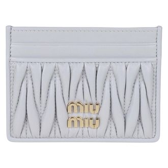 Miu Miu Kaarthouder - Dames - Portefeuilles - Wit - ONE Size - Accessoires