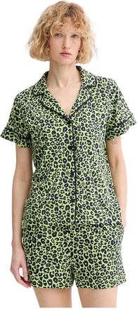 DKNY Pyjamaset van Viscose - Dames - Pyjama - Groen - S - Katoen - Nachtkleding