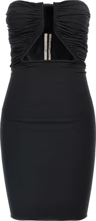Rick Owens Black Nylon Short Womens Dress