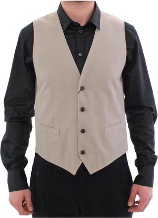 Dolce & Gabbana Vests - Heren - Bodywarmers - Beige - S - Jassen
