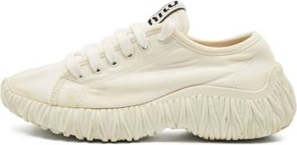 Miu Miu Sneakers in tela e gomma - Bianco