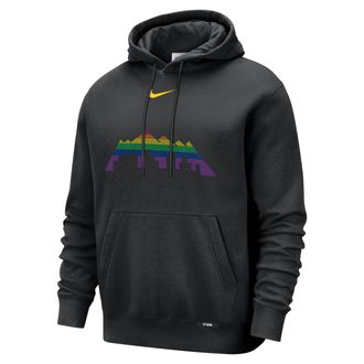 Nike Denver Nuggets City Edition Nike Mens Club Hoodie in Black | HQ9126-010