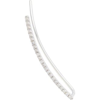 EF Collection Diamond Bar Ear Crawler in White Gold - Right at Nordstrom