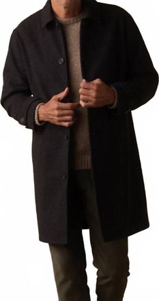 The Normal Brand Henry Topcoat In Brown Houndstooth