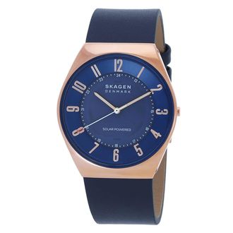 Skagen Grenen Solar-Powered Ocean Blue Dial Unisex Watch SKW6834