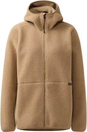 Hagl&ouml;fs Fun&auml;s Pile Hood Fleecejacke f&uuml;r Damen | beige/braun