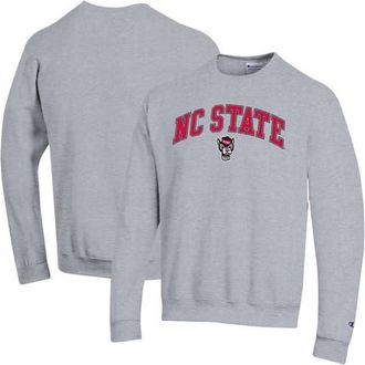 Champion Mens Champion Heather Gray NC State Wolfpack Arch Over Logo Pullover Sweatshirt at Nordstrom, Size Xx-Large