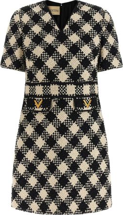Valentino Garavani Valentino Garavani Damier Tweed-Kleid