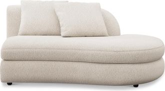Castlery Fable Right Chaise Customized, (Performance Boucle) Cream, Spill Resistant, Ultra Deep Seats for Castlery Chairs