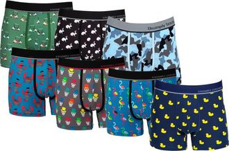 Unsimply Stitched 7-Pack Assorted Stretch Cotton Trunks in Blue Multi at Nordstrom Rack, Size X-Large