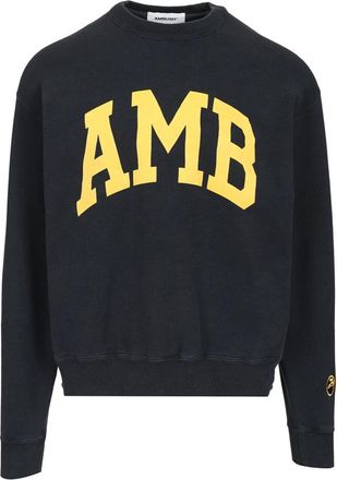 AMBUSH AMB Graphic Crewneck - Heren - Sweatshirts - Blauw - M - Katoen - Hoodies & sweatvesten