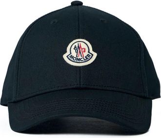 Moncler Gabardine Baseball Cap With Logo Patch Accessories