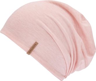 Chillouts Beanie CHILLOUTS Surrey Hat, Damen, rosa (rose melange), Jersey, Materialmix, meliert, M&uuml;tzen Beanie, mit Melange-Effekt & angenehmem Tragekomfort f&uuml;r
