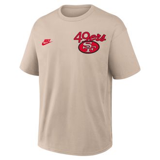 Nike San Francisco 49ers Rewind Max90 Nike Mens NFL T-Shirt in Brown | 04T605Y73V-BUN