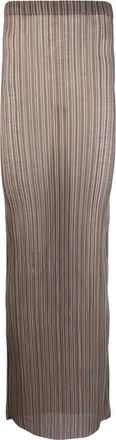 Ludovic de Saint Sernin striped maxi skirt - unisex - Polyester - M - Brown
