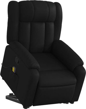 vidaXL Vidaxl - Sill&oacute;n Reclinable De Masaje De Pie Cuero Artificial Negro