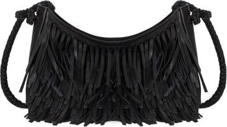 Dragon Diffusion BORSA A TRACOLLA FRINGE SLING NERA DRAGON DIFFUSION