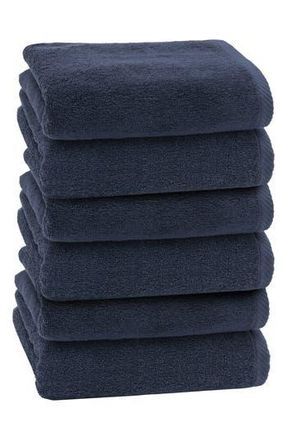 Linum Home Textiles 6-Pack Ediree Cotton Hand Towel Set in Marine at Nordstrom Rack