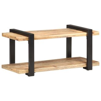 Berkfield Home TV Cabinet 90x40x40 cm Rough Mango Wood in Brown | Size: 90 x 40 x 40 cm