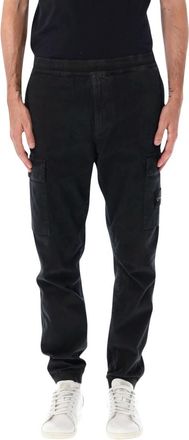 Stone Island Black Regular Cargo Pants