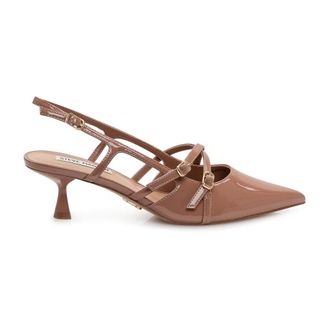 Steve Madden Pumps, female, Brown, Size: 6 1/2 US Lindale Faux-Leather Slingbacks