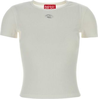 Diesel White Stretch Cotton T Elle T Shirt