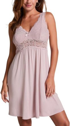 Hunkem&ouml;ller Nora Lace Slip Dress in Pink at Nordstrom, Size Xx-Large