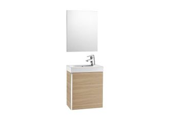 Roca Conjunto Mueble Lavabo Muni Con Espejo Roble