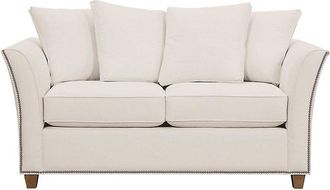 Ballard Designs Tate Loveseat with Antique Pewter Nailheads - Ballard Designs