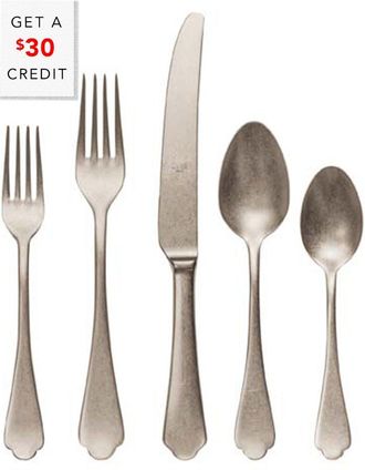 Mepra 5Pc Flatware Set With $30 Credit