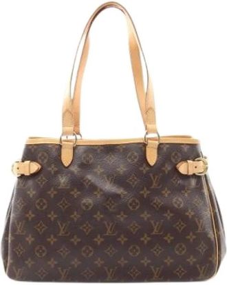Louis Vuitton Pre-owned Vintage Tote Bag - Dames - Vintage Shopper - Bruin - ONE Size - Leer - Vintage