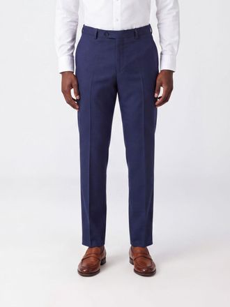 Incotex Pantaloni chino slim fit in flanella di lana con chiusura decentrata