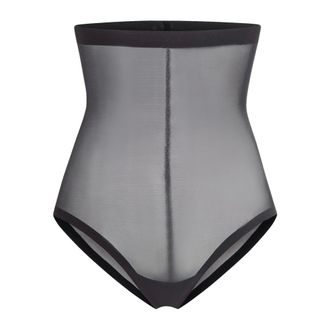 Wolford Braguita Moldeadora de Tulle Cintura Alta - Underwear - Mujer - Negro - 2XL