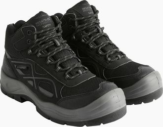 Regatta Mens Regatta Mens Limestone Waterproof Safety Boots - Black - Size: 12