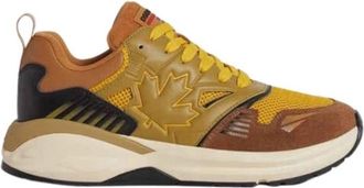Dsquared2 High-sole Sporty Dash Sneakers - Heren - Sneakers - Bruin - 40 EU - Leer - Schoenen