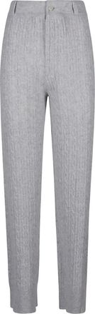 Guest In Residence cable-knit pants - Grey