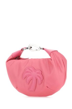 Palm Angels Womens Dark Pink Fabric Big Palm Handbag Pinkpink Borse A Mano Bag