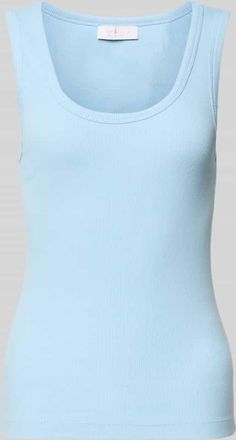 Rich & Royal Tanktop in Ripp-Optik in Hellblau, Größe XL