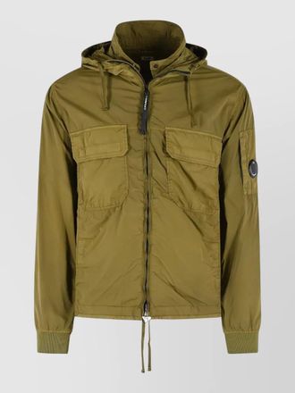 C.P. Company polyamide blend jacket hood chest pockets