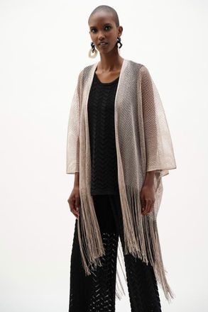 Joseph Ribkoff Bohemian Open-front Kimono in Moonstone at Nordstrom