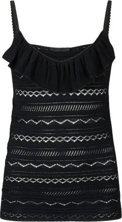 Liu Jo Sleeveless Tops, female, Black, Size: XS Better Knit Top