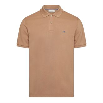 GANT Mens LG Polo Shirt in CARAMEL BEIGE - Size X-Large