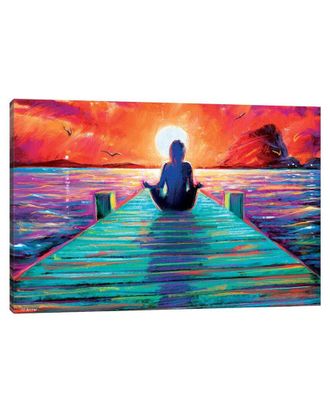 iCanvas Sea Yoga By P.D. Moreno Wall Art